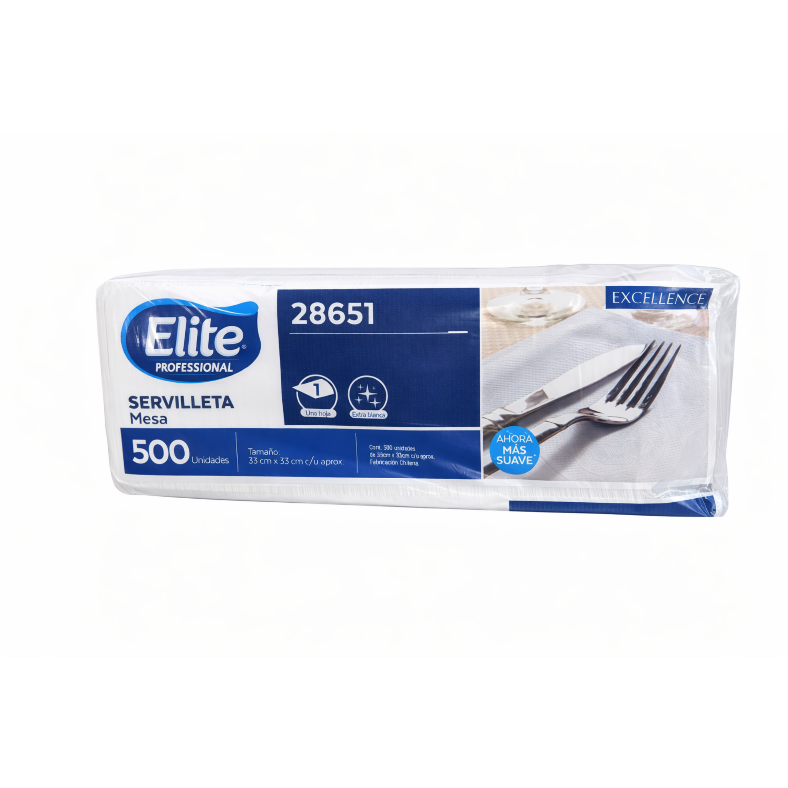 Servilletas de Papel Mesa Elite 500 Unidades – 33x33 cm